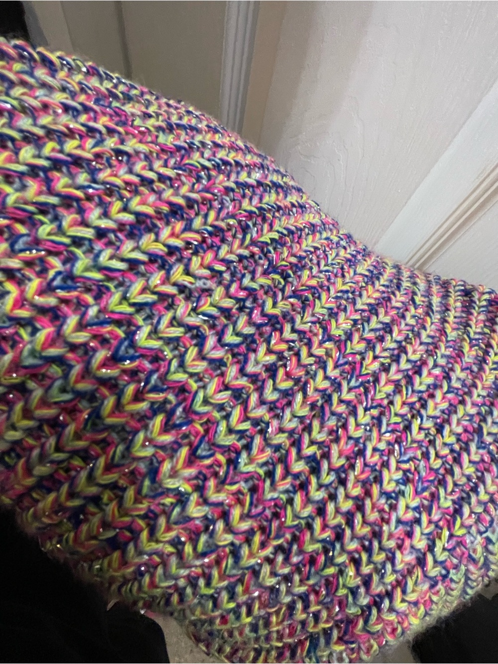 Multicolor Knit Crewneck Sweater - Women - Picture 4 of 5